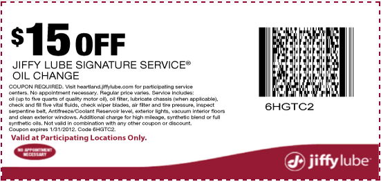 jiffy lube inspection coupon