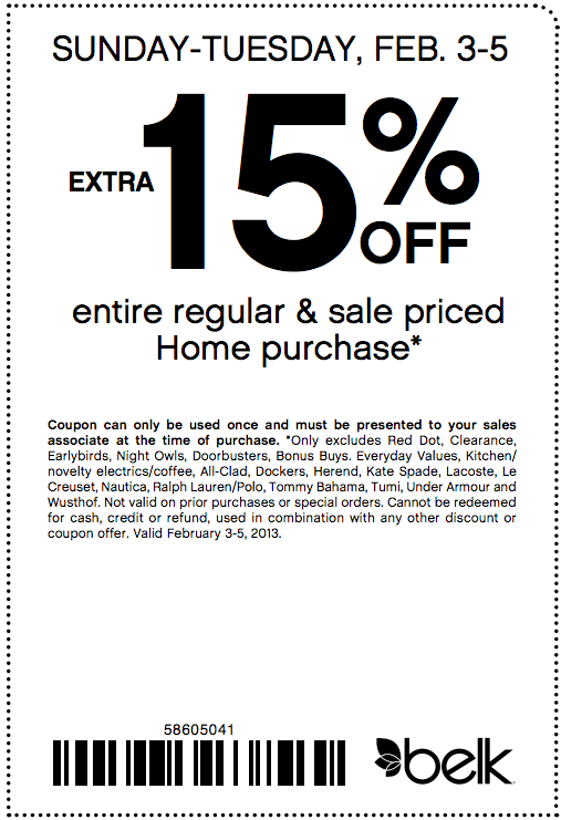 15 off Printable Coupon