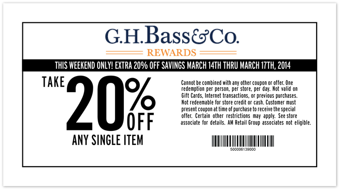 Bass Promo Coupon Codes and Printable Coupons