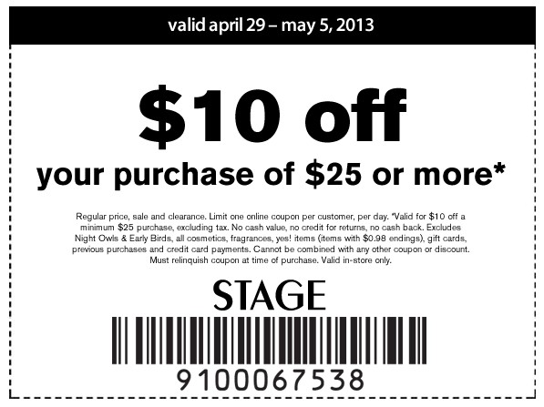 Stage Stores Promo Coupon Codes and Printable Coupons