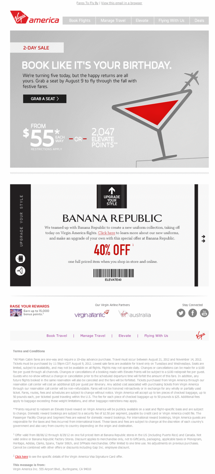 Banana Republic: 40% off Printable Coupon