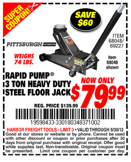 Harbor Freight 20 Off Coupon Floor Jack University