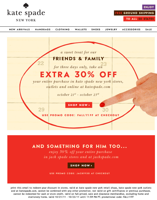 Kate Spade Promo Coupon Codes and Printable Coupons