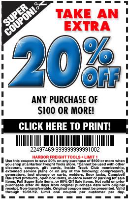Harbor Freight Tools 20 Off Coupon - Clothes News