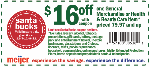 Meijer Promo Coupon Codes and Printable Coupons