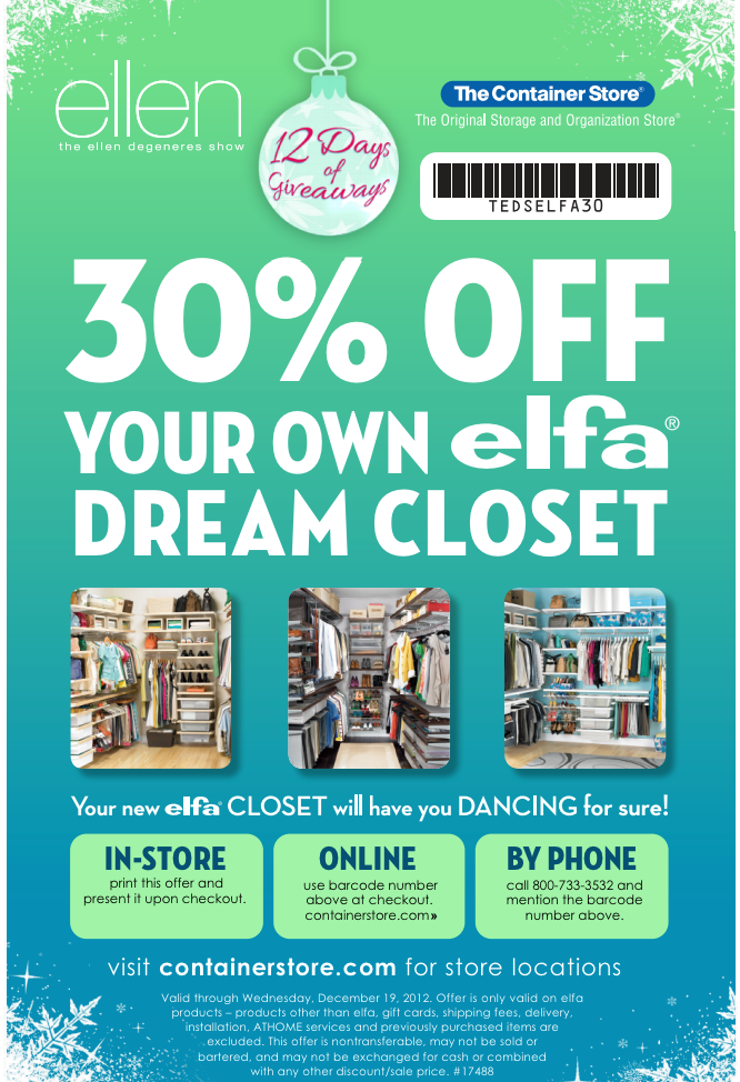Printable Container Store Coupon