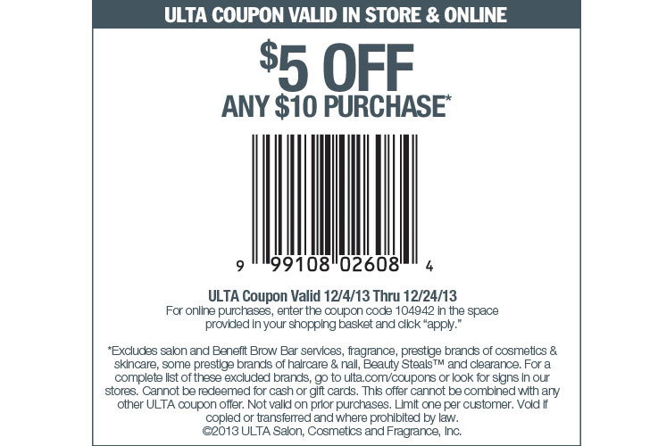 ULTA Beauty Promo Coupon Codes and Printable Coupons