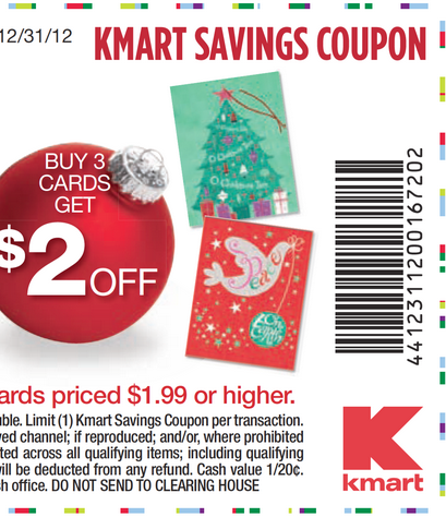 Kmart: $2 off Cards Printable Coupon