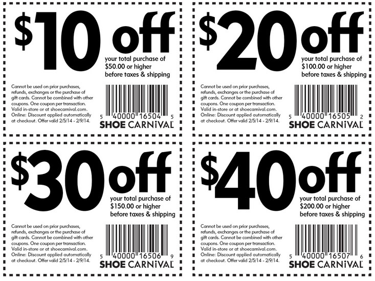 shoe carnival printable coupons $10 off