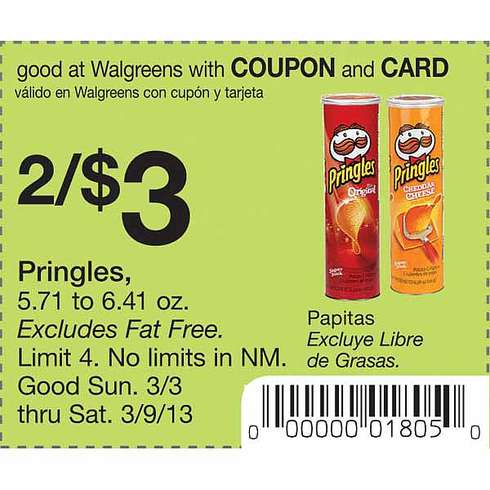 Walgreens: $3 Pringles Printable Coupon