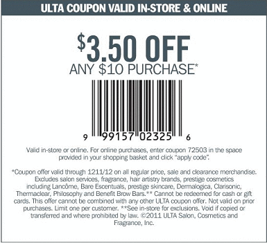 ULTA Beauty: $3.50 off $10 Printable Coupon