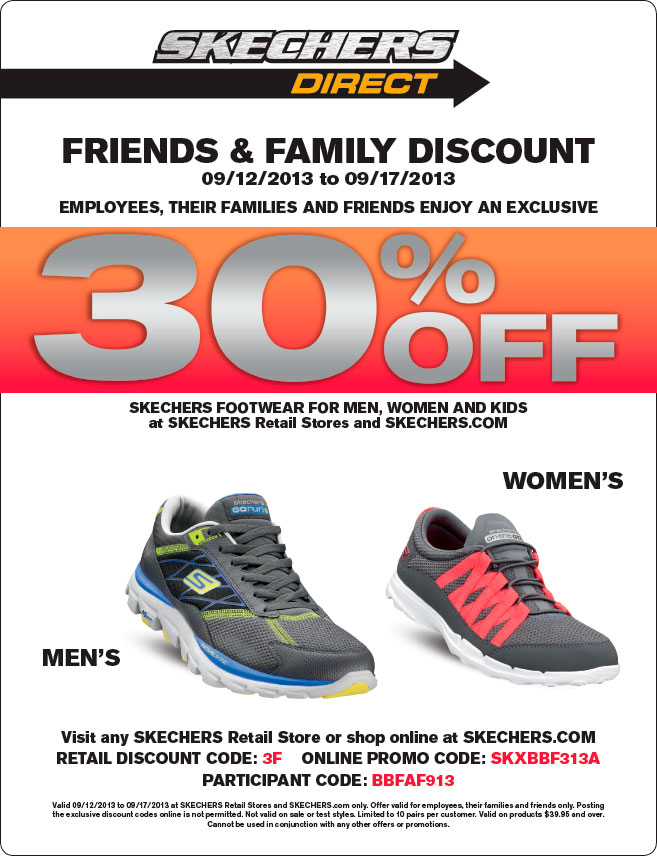 skechers: 30% off Printable Coupon