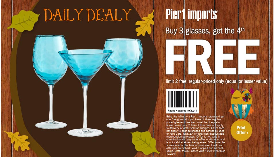 Pier 1 Promo Coupon Codes and Printable Coupons