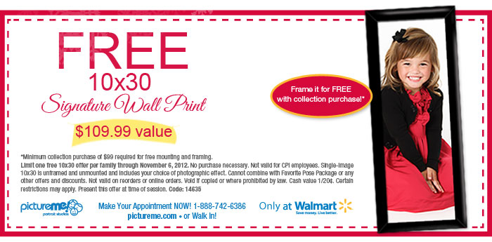 Wal-Mart.com: Free Wall Print Printable Coupon